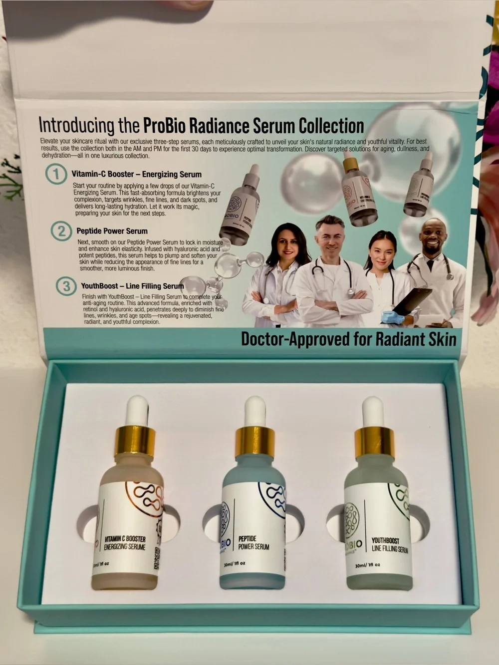 Probio Radiance 3 Stage Anti-Aging Skin Regimen